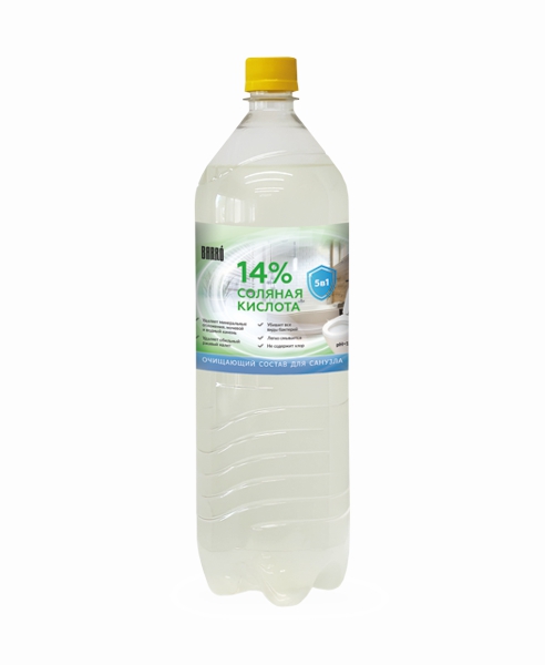 Средство моющее Соляная кислота 14% BARRO 1,5л