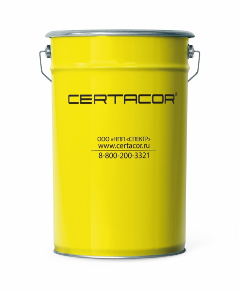 Грунт-эмаль полиорганосилоксановая для защиты металла Certacor 111 серый (RAL 7042) (25 кг)