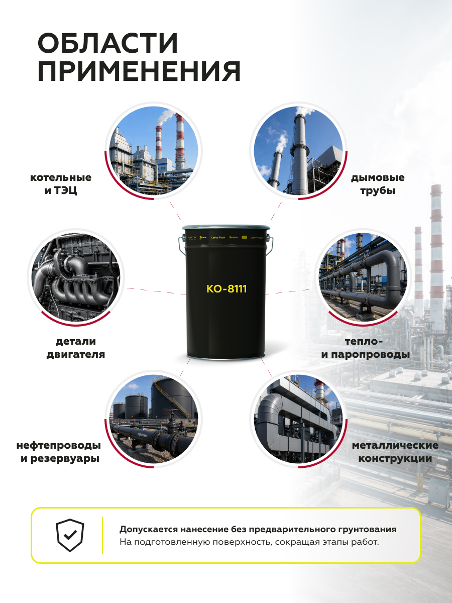 Товар Термостойкая грунт-эмаль КО-8101 до 400°С зеленый (~RAL 6002) 25 кг