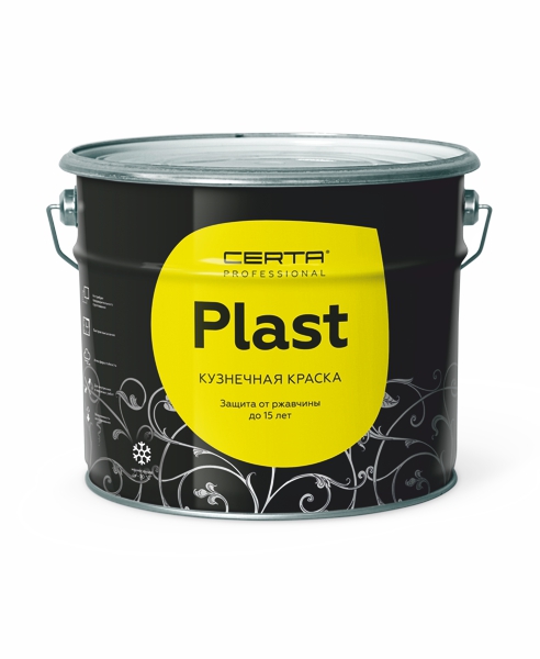 Товар Кузнечная краска CERTA-PLAST серый (~RAL 7016) (10,0)