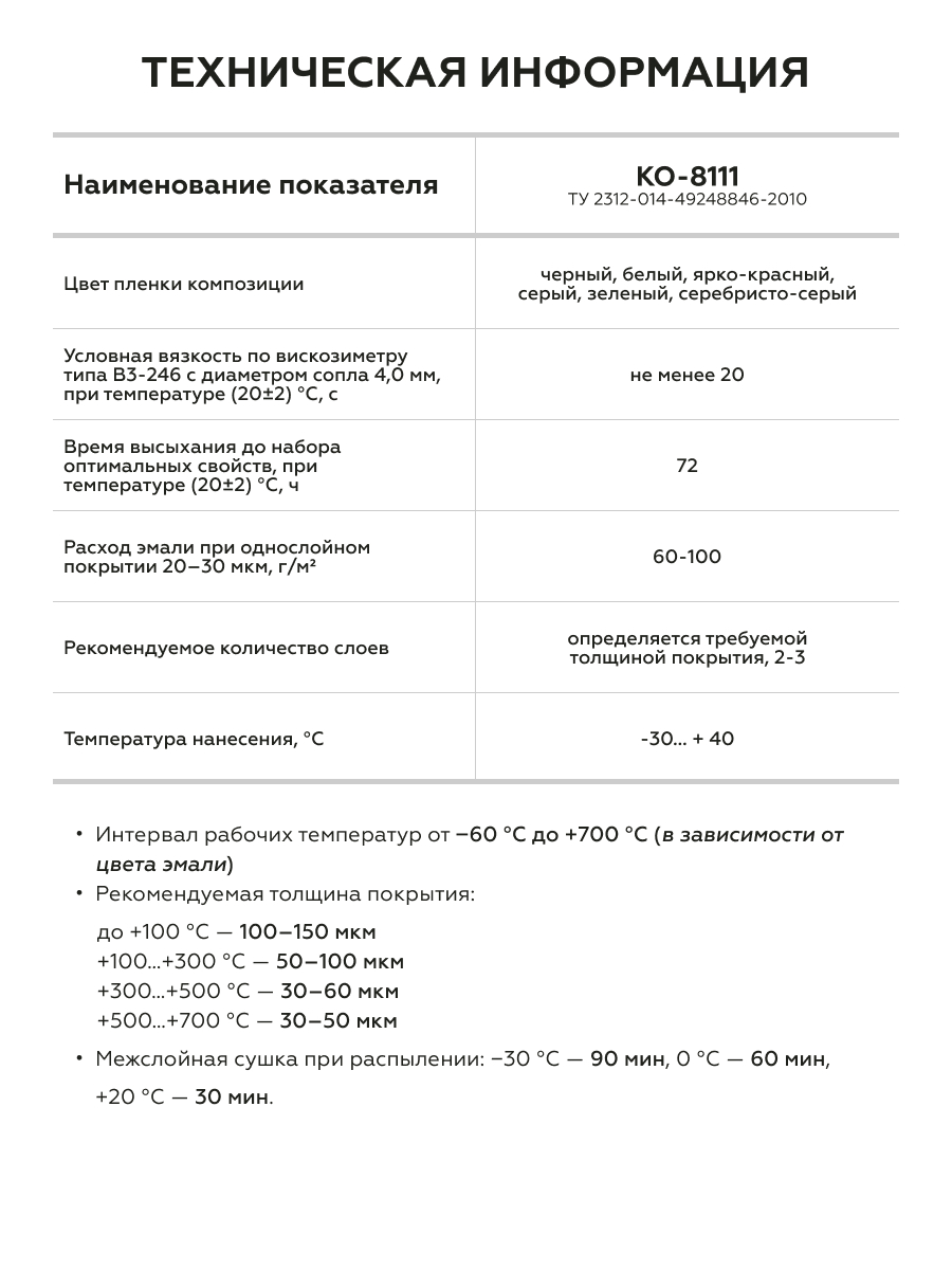 Товар Эмаль КО-8101 серебристо-серый 650°С 25 кг