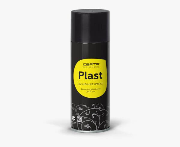 Товар Кузнечная краска CERTA-PLAST белый (аэрозоль)