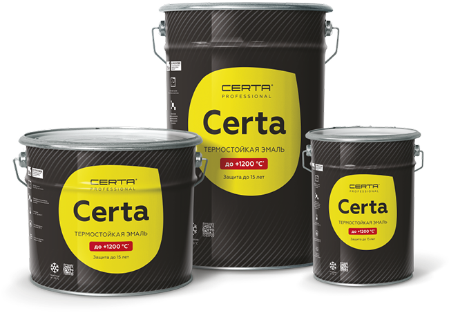 Эмаль термостойкая антикоррозионная «CERTA»