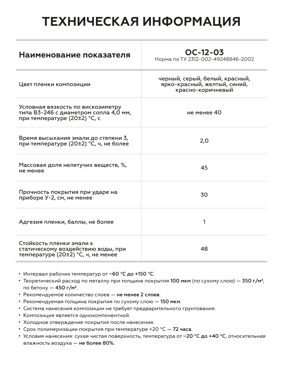 Товар Атмосферостойкая грунт-эмаль ОС-12-03 белый (~RAL 9003) до 150°С 25 кг