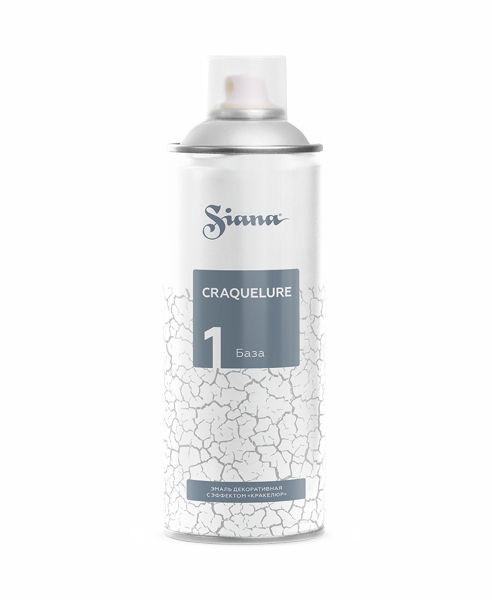 Эмаль для декора SIANA Craquelure прозрачный (аэрозоль)