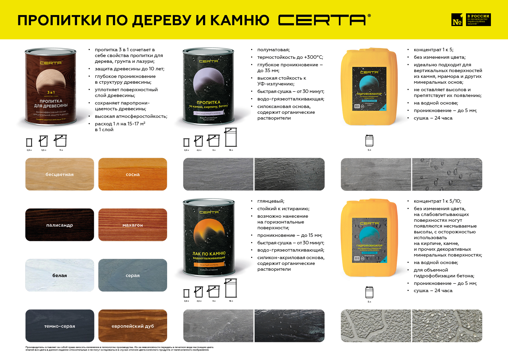 Товар Пропитка по древесине 3в1 CERTA серая 5,5 л