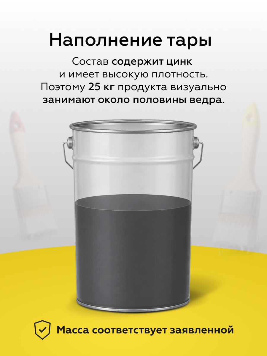 Товар Цинконаполненный грунт по металлу ECOZIN А 55% 25 кг