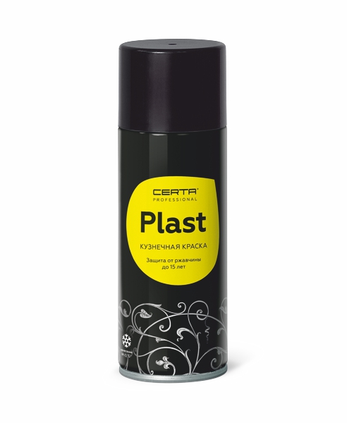 Товар CERTA-PLAST черный металлик (аэрозоль)