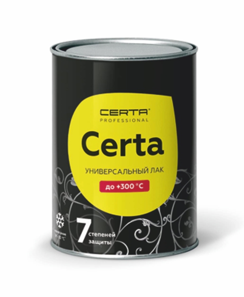 Лак универсальный ""7 степеней защиты"" до 300°С CERTA (0,8кг)