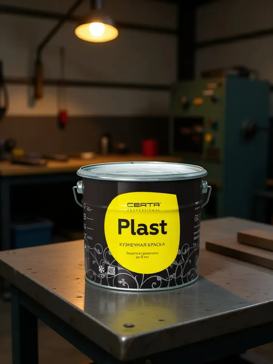 Товар Кузнечная краска CERTA-PLAST черный 10 кг