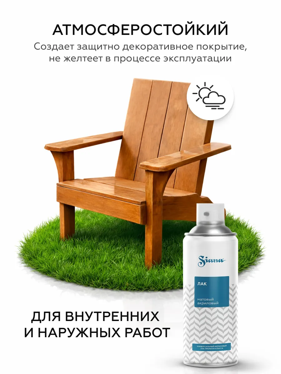 Товар Siana Lac матовый аэрозоль