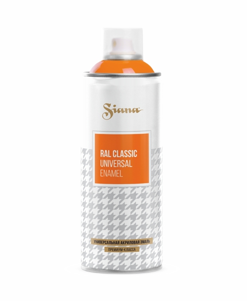 Аэрозольная эмаль Siana Classic черный (RAL 9005)