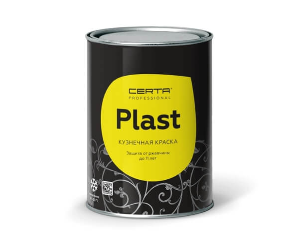 Товар Кузнечная краска CERTA-PLAST белый (0,8)